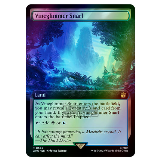 Magic The Gathering - Universes Beyond - Doctor Who - Vineglimmer Snarl (Extended Art) - 0532 (Foil)