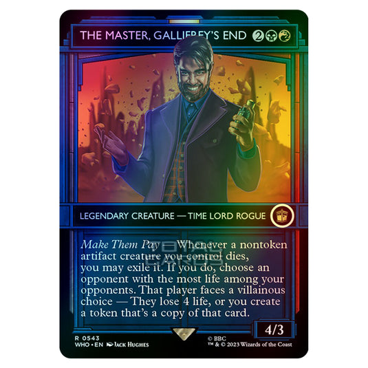 Magic The Gathering - Universes Beyond - Doctor Who - The Master, Gallifrey's End (TARDIS Showcase) - 0543 (Foil)