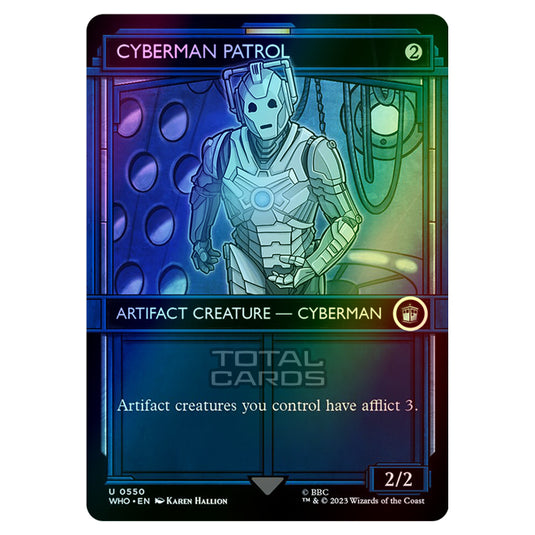 Magic The Gathering - Universes Beyond - Doctor Who - Cyberman Patrol (TARDIS Showcase) - 0550 (Foil)