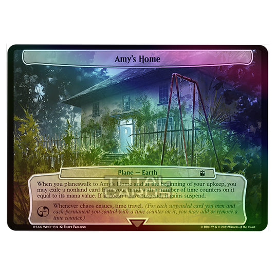 Magic The Gathering - Universes Beyond - Doctor Who - Amy's Home (Planar Card) - 0566 (Foil)