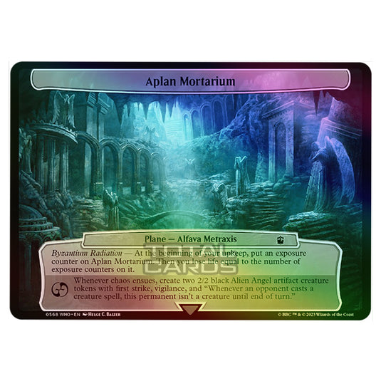 Magic The Gathering - Universes Beyond - Doctor Who - Aplan Mortarium (Planar Card) - 0568 (Foil)