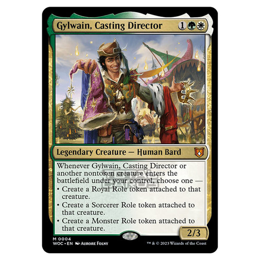 Magic The Gathering - Wilds of Eldraine - Commander - Gylwain, Casting Director - 0004