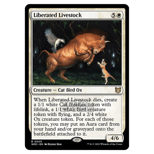 Magic The Gathering - Wilds of Eldraine - Commander - Liberated Livestock - 0005
