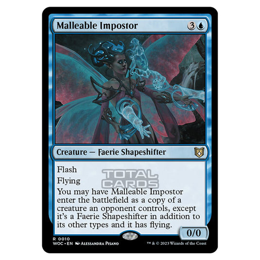 Magic The Gathering - Wilds of Eldraine - Commander - Malleable Impostor - 0010