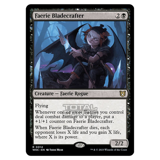 Magic The Gathering - Wilds of Eldraine - Commander - Faerie Bladecrafter - 0014