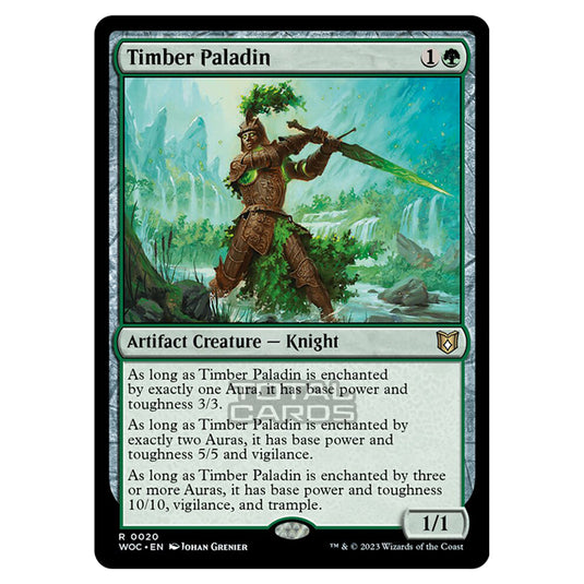 Magic The Gathering - Wilds of Eldraine - Commander - Timber Paladin - 0020