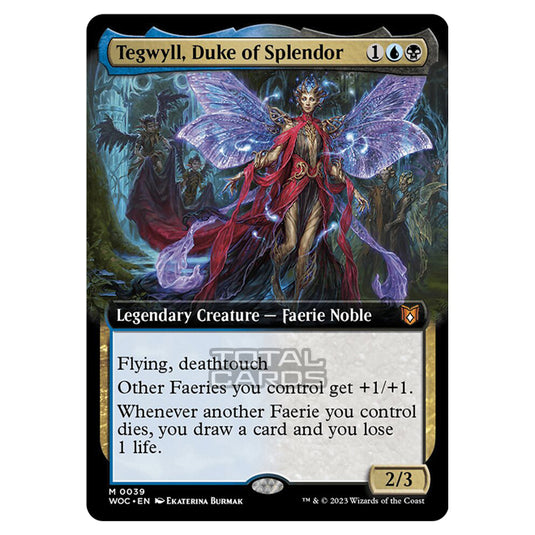 Magic The Gathering - Wilds of Eldraine - Commander - Tegwyll, Duke of Splendor (Extended Art) - 0039