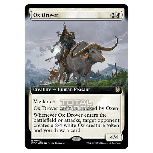 Magic The Gathering - Wilds of Eldraine - Commander - Ox Drover (Extended Art) - 0042