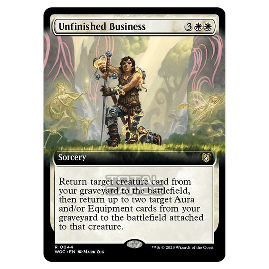 Magic The Gathering - Wilds of Eldraine - Commander - Unfinished Business (Extended Art) - 0044