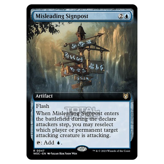 Magic The Gathering - Wilds of Eldraine - Commander - Misleading Signpost (Extended Art) - 0047