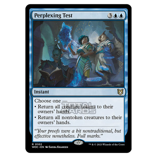 Magic The Gathering - Wilds of Eldraine - Commander - Perplexing Test - 0102