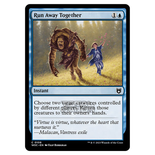 Magic The Gathering - Wilds of Eldraine - Commander - Run Away Together - 0108