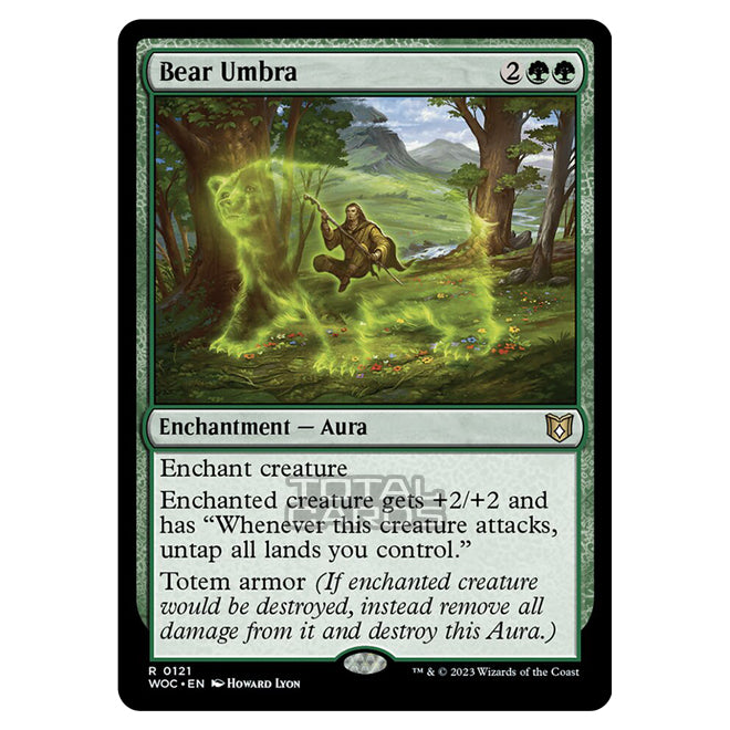 Magic The Gathering - Wilds of Eldraine - Commander - Bear Umbra - 012 Magic The Gathering - Wilds of Eldraine - Commander - Bear Umbra - 012
