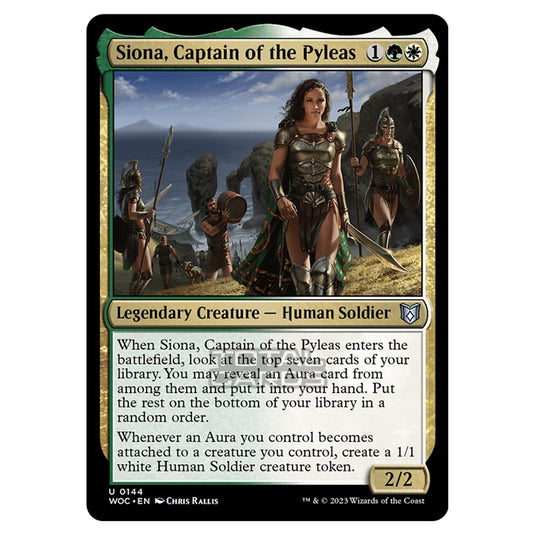 Magic The Gathering - Wilds of Eldraine - Commander - Siona, Captain of the Pyleas - 0144