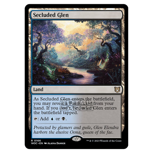 Magic The Gathering - Wilds of Eldraine - Commander - Secluded Glen - 0166