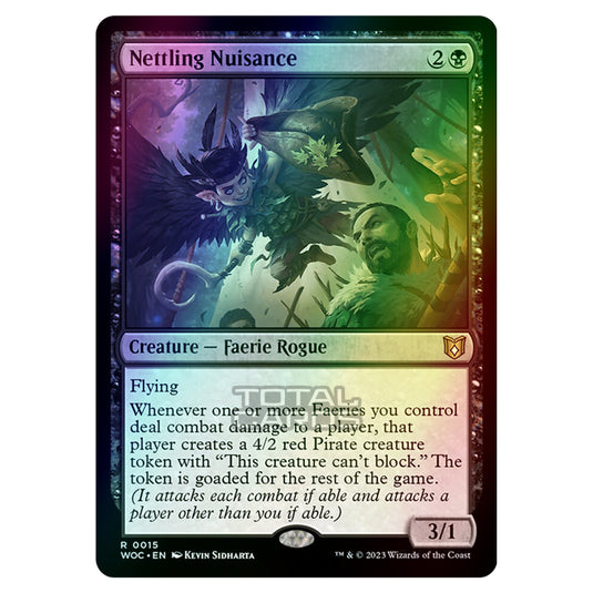 Magic The Gathering - Wilds of Eldraine - Commander - Nettling Nuisance - 0015 (Foil)