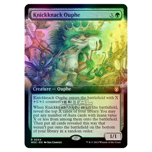 Magic The Gathering - Wilds of Eldraine - Commander - Knickknack Ouphe (Extended Art) - 0054 (Foil)
