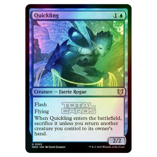 Magic The Gathering - Wilds of Eldraine - Commander - Quickling - 0103 (Foil)