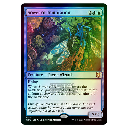 Magic The Gathering - Wilds of Eldraine - Commander - Sower of Temptation - 0111 (Foil)