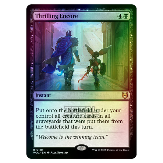 Magic The Gathering - Wilds of Eldraine - Commander - Thrilling Encore - 0118 (Foil)