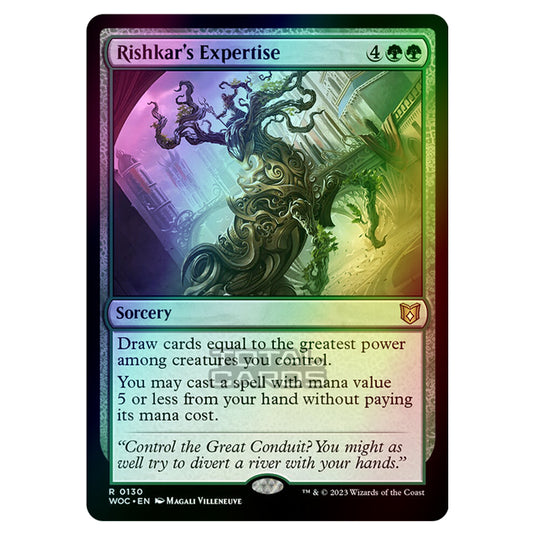 Magic The Gathering - Wilds of Eldraine - Commander - Rishkar's Expertise - 0130 (Foil)