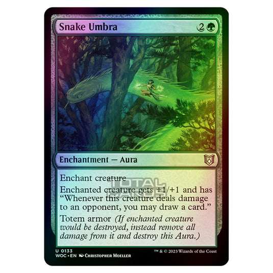 Magic The Gathering - Wilds of Eldraine - Commander - Snake Umbra - 0133 (Foil)