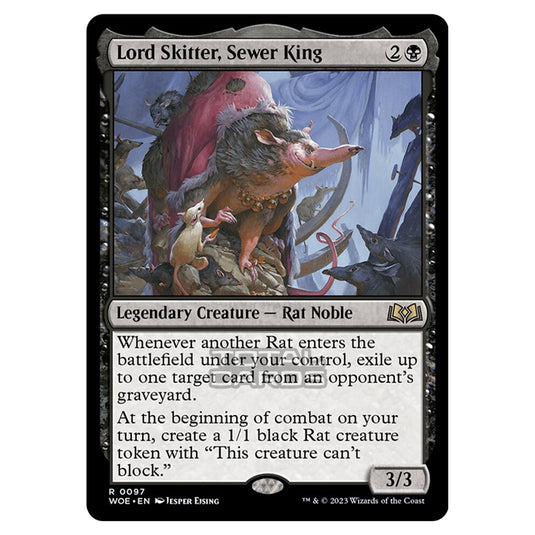 Magic The Gathering - Wilds of Eldraine - Lord Skitter, Sewer King - 097