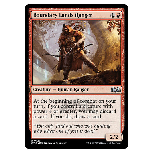 Magic The Gathering - Wilds of Eldraine - Boundary Lands Ranger - 123
