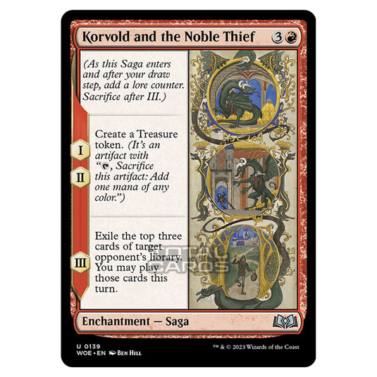 Magic The Gathering - Wilds of Eldraine - Korvold and the Noble Thief - 139