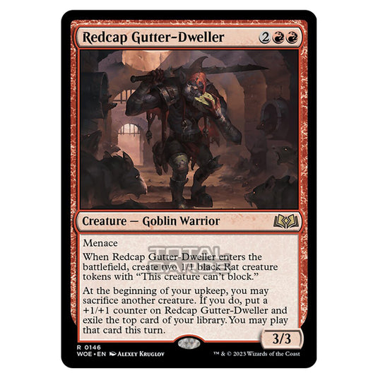 Magic The Gathering - Wilds of Eldraine - Redcap Gutter-Dweller - 146