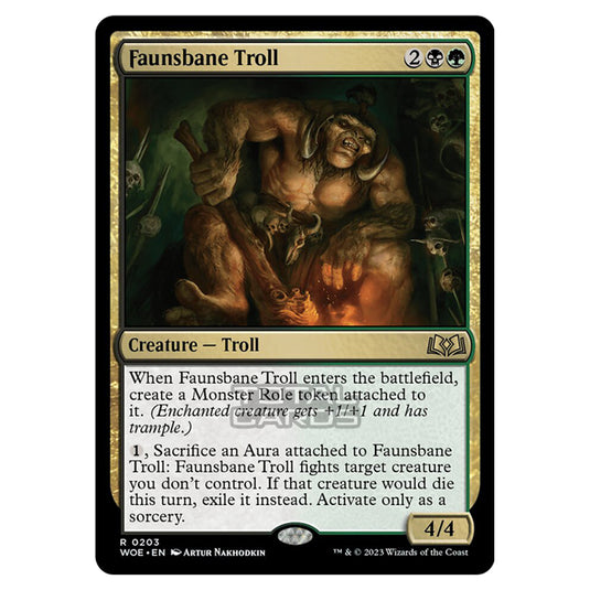 Magic The Gathering - Wilds of Eldraine - Faunsbane Troll - 203
