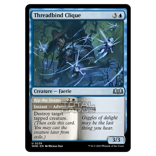 Magic The Gathering - Wilds of Eldraine - Threadbind Clique / Rip the Seams - 239