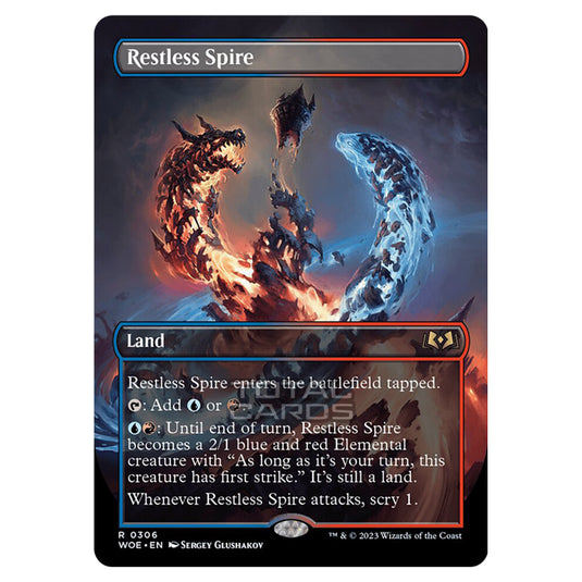 Magic The Gathering - Wilds of Eldraine - Restless Spire (Alternate-Art Borderless Card) - 306