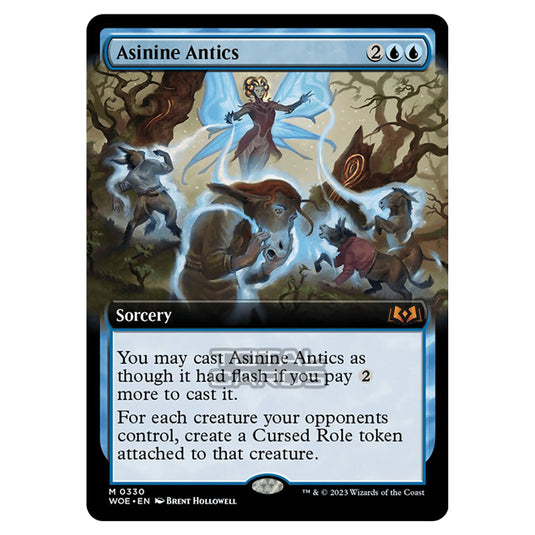 Magic The Gathering - Wilds of Eldraine - Asinine Antics (Extended Art Card) - 330