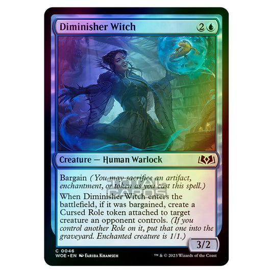 Magic The Gathering - Wilds of Eldraine - Diminisher Witch - 046 (Foil)