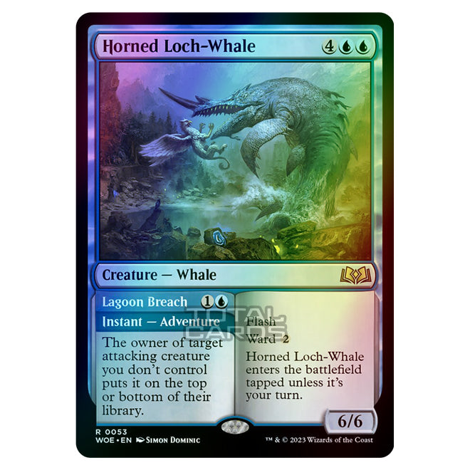 Magic The Gathering - Wilds of Eldraine - Horned Loch-Whale / Lagoon B Magic The Gathering - Wilds of Eldraine - Horned Loch-Whale / Lagoon B
