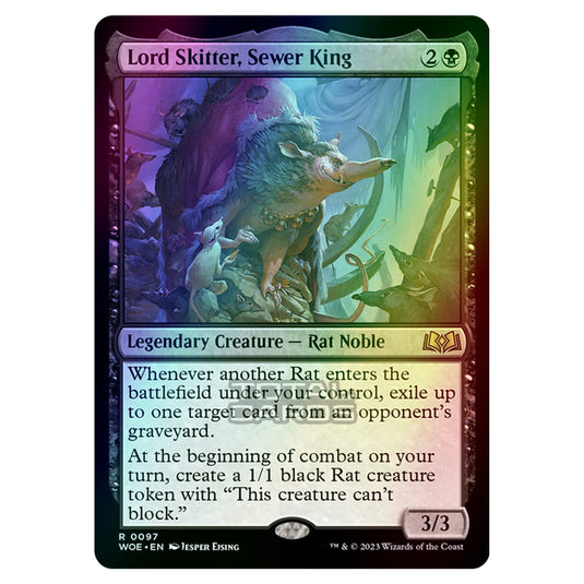 Magic The Gathering - Wilds of Eldraine - Lord Skitter, Sewer King - 097 (Foil)