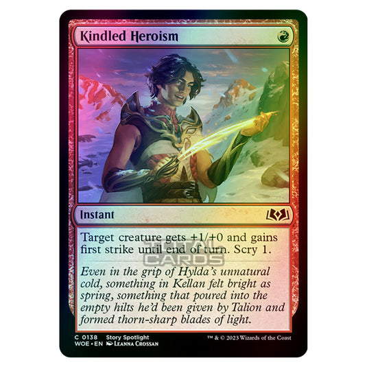 Magic The Gathering - Wilds of Eldraine - Kindled Heroism - 138 (Foil)
