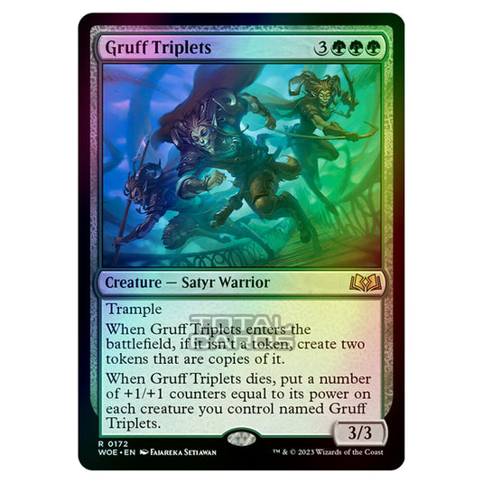 Magic The Gathering - Wilds of Eldraine - Gruff Triplets - 172 (Foil)