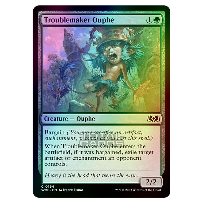 mtg ouphe cards Magic The Gathering - Wilds of Eldraine - Troublemaker Ouphe