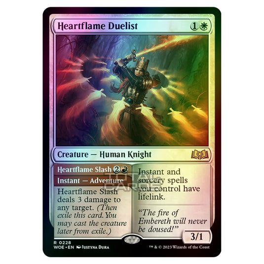 Magic The Gathering - Wilds of Eldraine - Heartflame Duelist / Heartflame Slash - 228 (Foil)