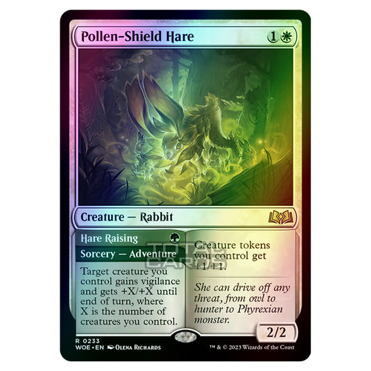 Magic The Gathering - Wilds of Eldraine - Pollen-Shield Hare / Hare Raising - 233 (Foil)