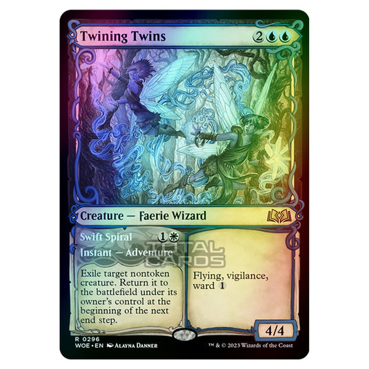 Magic The Gathering - Wilds of Eldraine - Twining Twins / Swift Spiral (Showcase Card) - 296 (Foil)