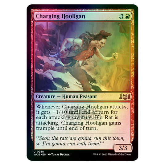 Magic The Gathering - Wilds of Eldraine - Charging Hooligan (Jumpstart Card) - 318 (Foil)