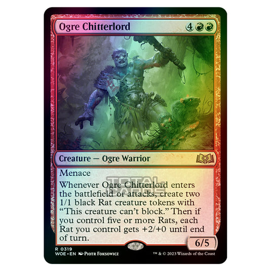 Magic The Gathering - Wilds of Eldraine - Ogre Chitterlord (Jumpstart Card) - 319 (Foil)