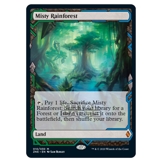 Magic The Gathering - Zendikar Rising - Expeditions - Misty Rainforest - 10/30