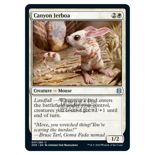 Magic The Gathering - Zendikar Rising - Canyon Jerboa - 7/391