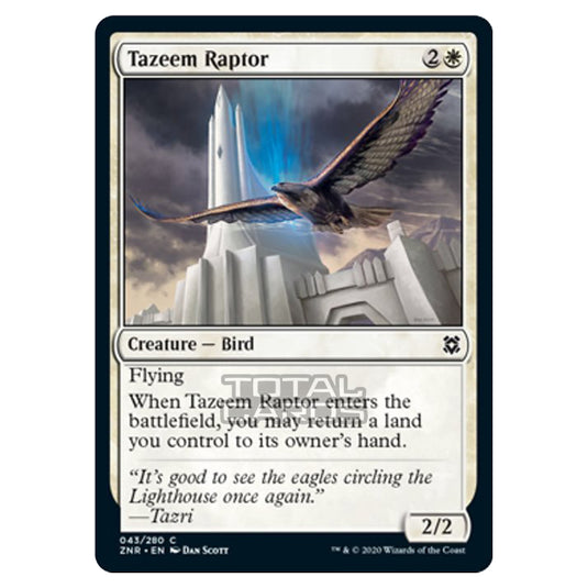Magic The Gathering - Zendikar Rising - Tazeem Raptor - 43/391