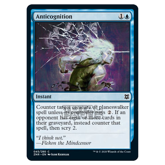 Magic The Gathering - Zendikar Rising - Anticognition - 45/391