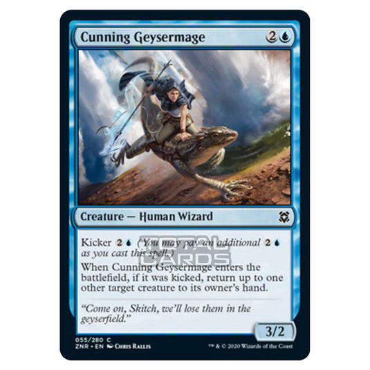 Magic The Gathering - Zendikar Rising - Cunning Geysermage - 55/391